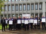 Salford UNISON protests wage cuts and job cuts at Salford City Council
